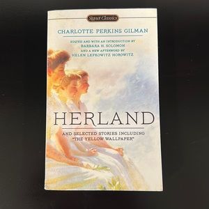 Paperback book: Herland including The Yellow Wallpaper,Charlotte Perkins Gilman